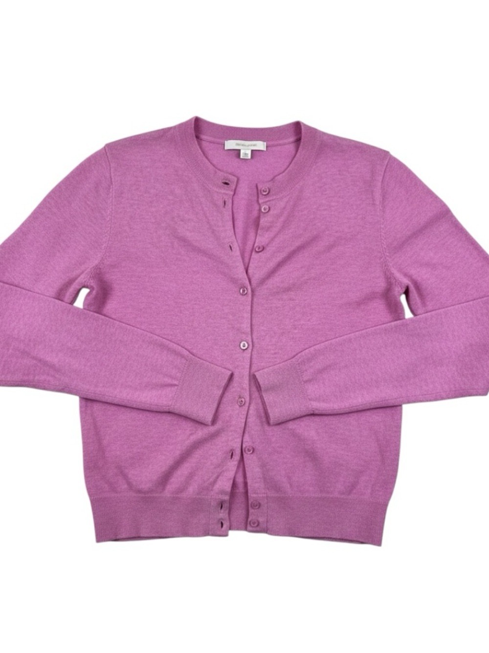 J. Crew Pink Crewneck Button Cardigan